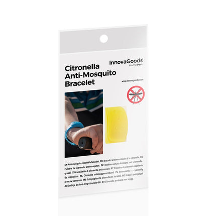 Náramek proti komárům s citronelou InnovaGoods Antimosquitos – zelená