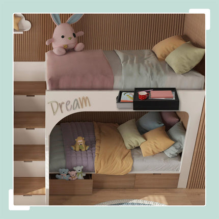 Clamp-On Bamboo Bedside Shelves, Set of 2