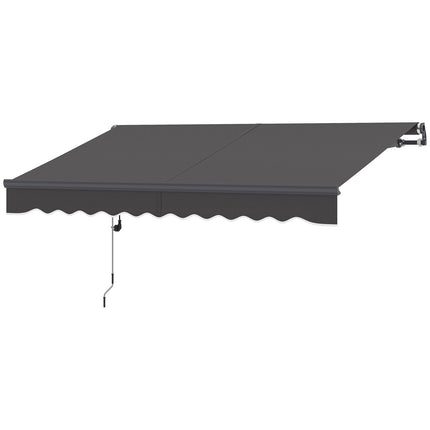 Napínací markýza s klikou, UV 30+, 300cm, tmavě šedá