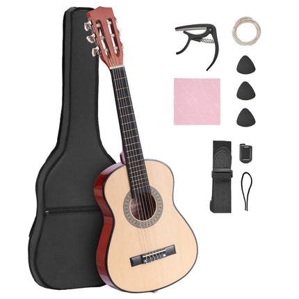Classical Guitar 30 In, Nylon Strings Starter Kit