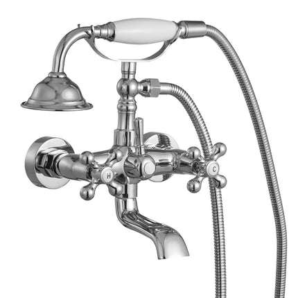 Clawfoot Tub Faucet with Handheld Shower, Chrome