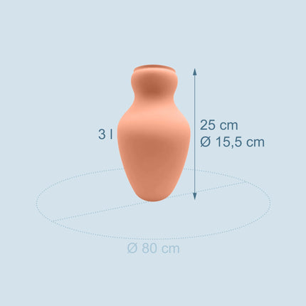 Keramická zavlažovací olla, 3L – kořenové zavlažování