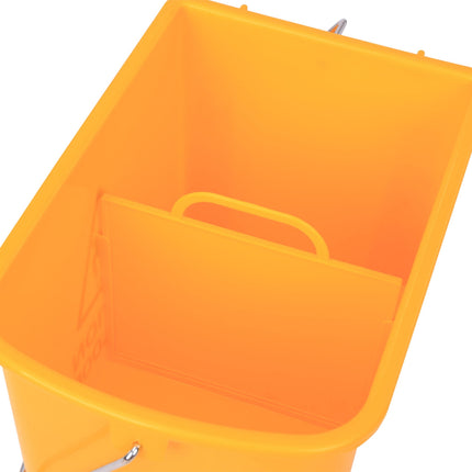 Úklidový vozík – 20 l, dvě komory, žlutá