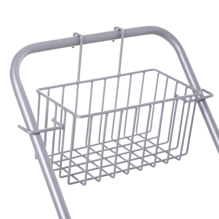 25L blue mobile cleaning cart with mop wringer