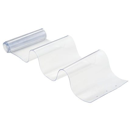 Clear PVC Strip Curtain, 84x38 in, 2 mm, 6-Pack