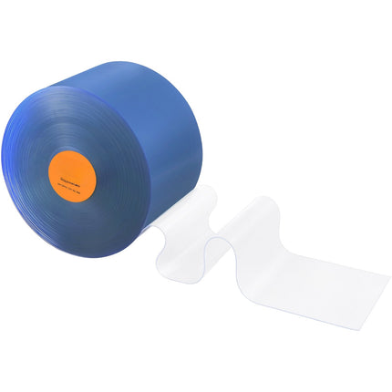 Clear PVC Strip Door Curtain Roll, 82 ft x 8 in