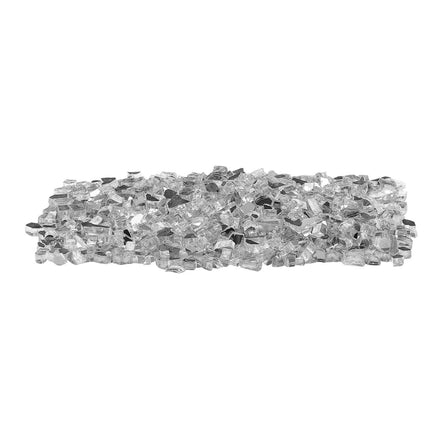 Clear Reflective Fire Pit Glass, 10 lb, 1/2 in