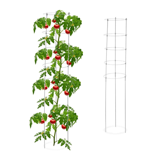 Opora pro popínavé rostliny 150 cm, sada 2 ks, šedá