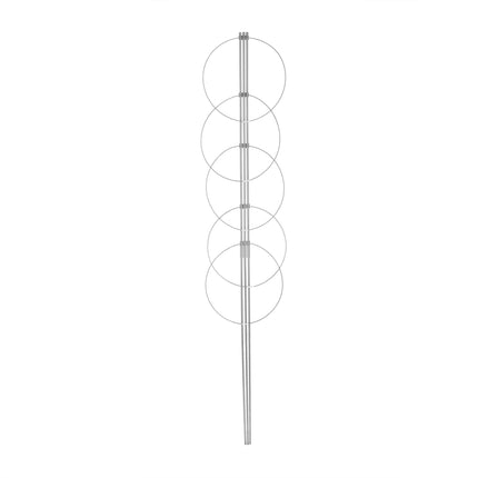Opora pro popínavé rostliny 150 cm, sada 2 ks, šedá