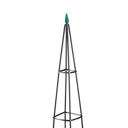 Opora pro popínavé rostliny, sada 2 ks, 190 cm, černá