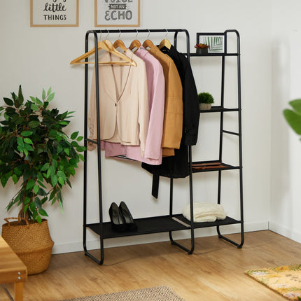 Clothes hanger with 5 compartments