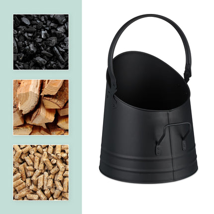 Coal Bucket with Shovel – 6.5L Iron, Fireplace & BBQ