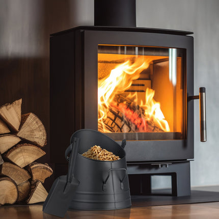 Coal Bucket with Shovel – 6.5L Iron, Fireplace & BBQ