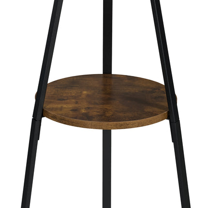 Stojanový věšák s policí, 6 háčků, design stromu