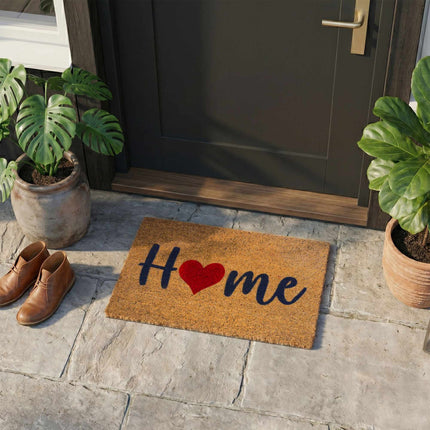 Coconut Coir Doormat, 60x40 cm, Indoor/Outdoor Use