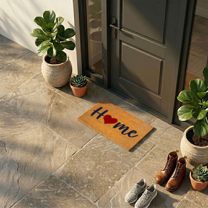 Coconut Coir Doormat, 60x40 cm, Indoor/Outdoor Use