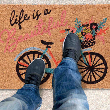 Coconut Door Mat Bicycle