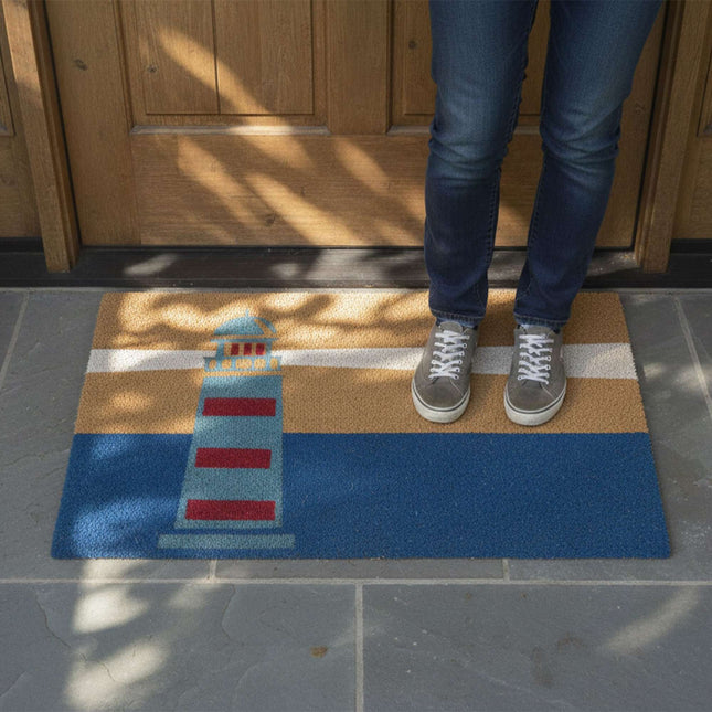 Coconut Doormat, 80x50 cm, Non-Slip, Weather-Resistant