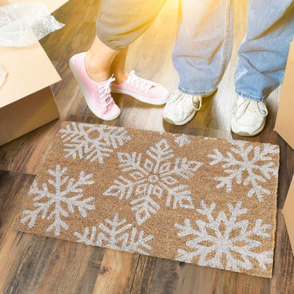 Coconut Doormat Snowflakes
