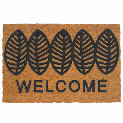 Rohožka z kokosu a PVC, 60x40 cm, protiskluzová, přírodní