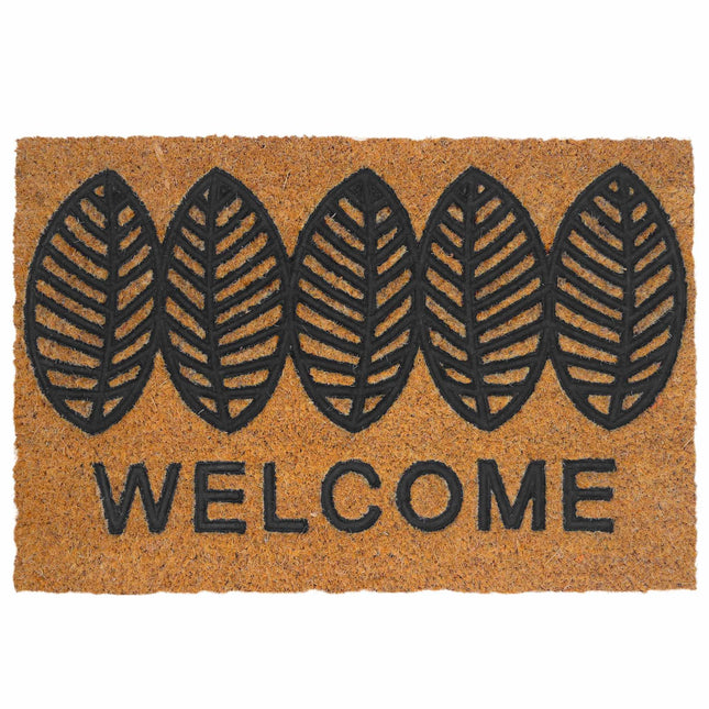 Rohožka z kokosu a PVC, 60x40 cm, protiskluzová, přírodní