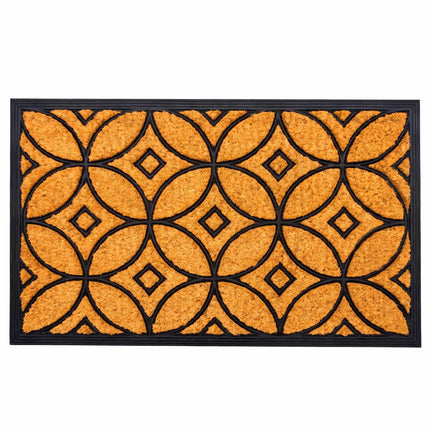 Rohožka z kokosu a gumy, 75x45 cm, protiskluzová spodní strana