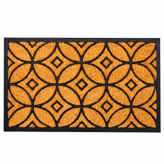Rohožka z kokosu a gumy, 75x45 cm, protiskluzová spodní strana
