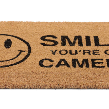 Kokosová rohožka "Smile you're on camera"