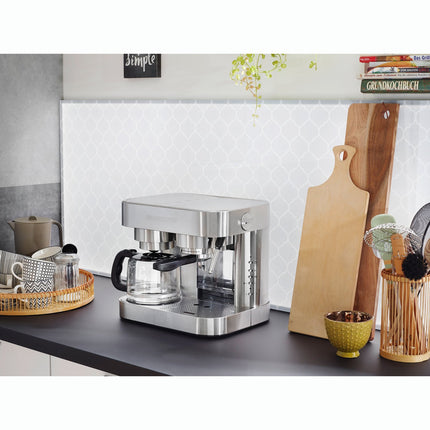 Kávovar na espresso – nerezová ocel, 10 šálků, 19 barů