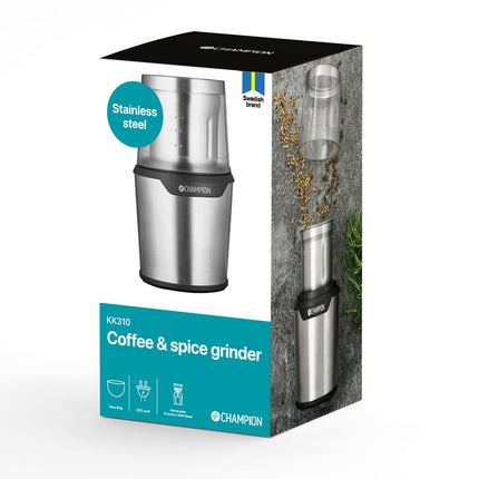 Mlýnek na kávu a koření 80g 200W KK310 nerez