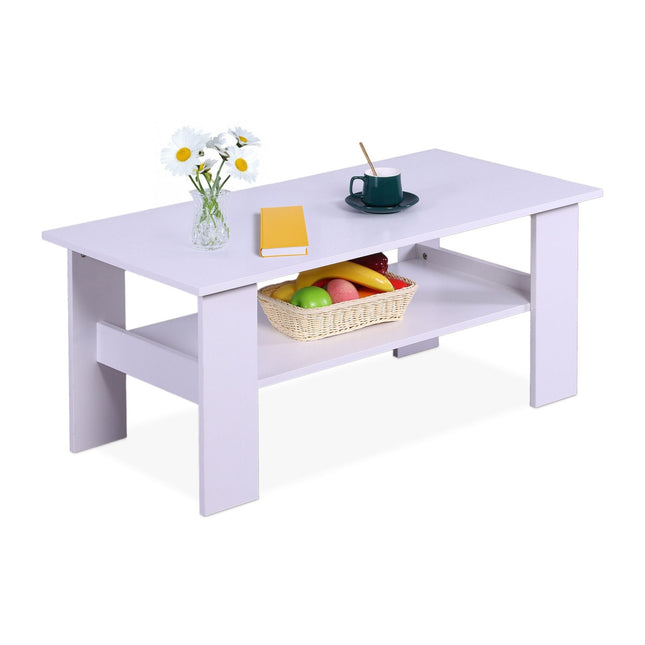 Salontafel met onderplank - modern design, eenvoudig schoon te maken