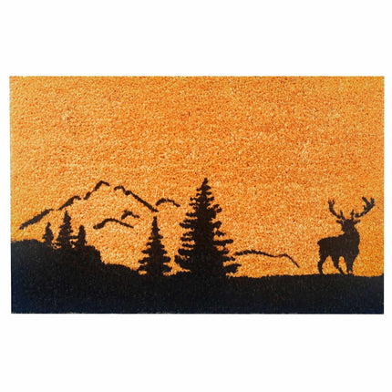 Kokosová rohožka, 60x40 cm, dekorativní vzor