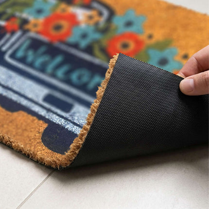 Coir Doormat, Non-Slip, 60x40 cm, Coconut Fibre