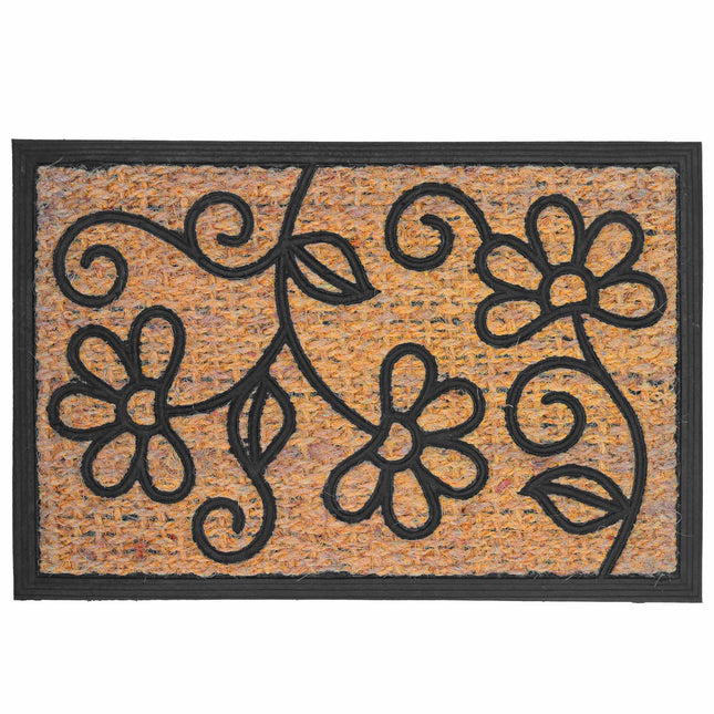 Rohožka z kokosového vlákna a PVC, 60x40 cm, protiskluzová, dovnitř i ven