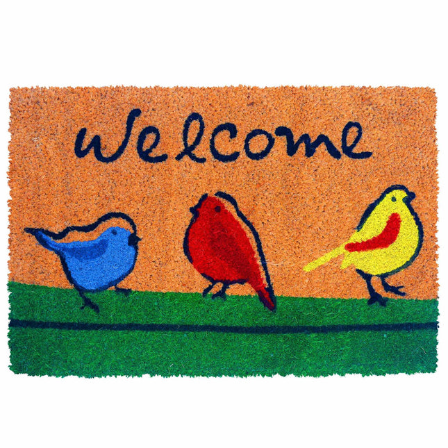 Kokosová rohožka Welcome, protiskluzová, 60x40 cm