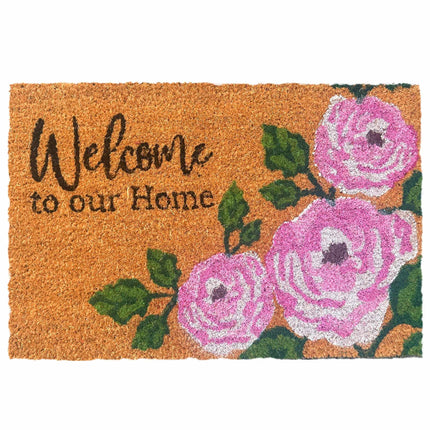 Kokosová rohožka Welcome, protiskluzová, 60x40 cm, dovnitř i ven