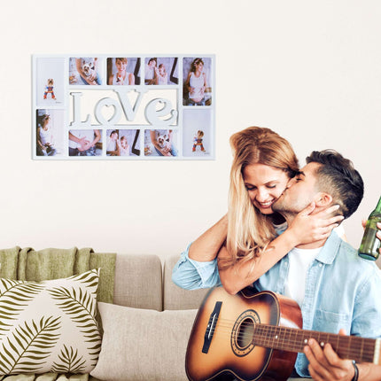 Fotorámeček koláž LOVE na 10 fotek