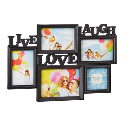 Fotorámeček koláž Live Love Laugh