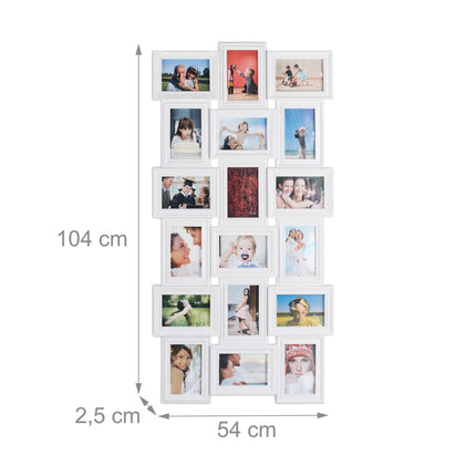 Collage frame for 18 photos