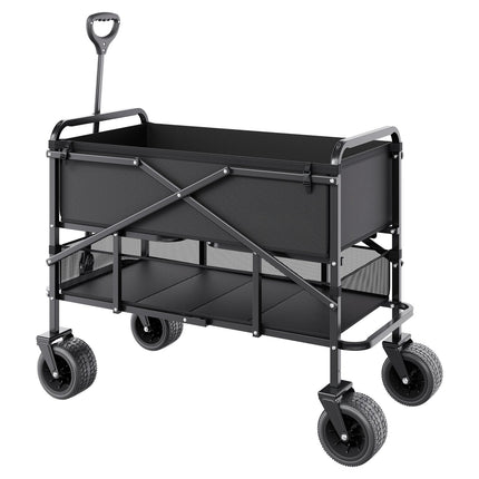 Collapsible Double Decker Wagon, 400L, 450 lb Capacity