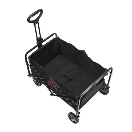 Collapsible Folding Wagon Cart, 220 lb, All-Terrain Wheels