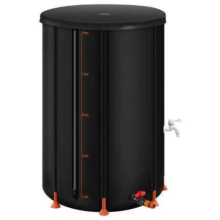 Collapsible Rain Barrel 380L, 1000D PVC, Spigot Kit