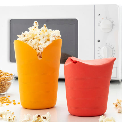 Skládací silikonové nádoby na popcorn Popbox InnovaGoods (2 ks)