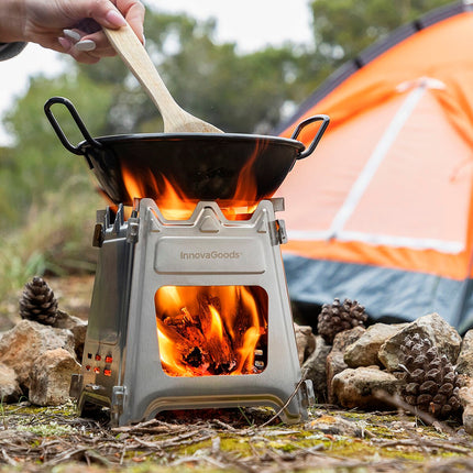 Skládací ocelový kempingový vařič Flamet InnovaGoods