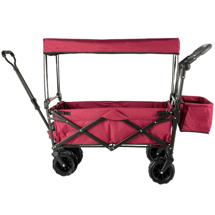 Collapsible Wagon With Removable Canopy, 220 lb Capacity