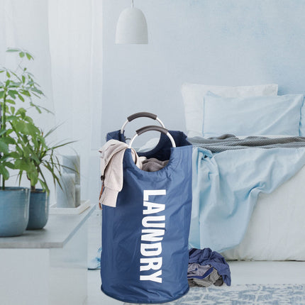 Skládací koš na prádlo s rukojetí
