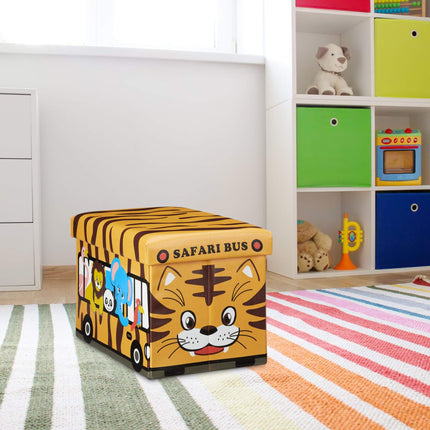 Skládací box na hračky s úložným prostorem