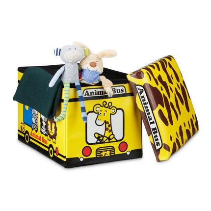 Skládací box na hračky s úložným prostorem