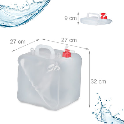 Skládací kanystr na vodu sada 4 ks 20 l