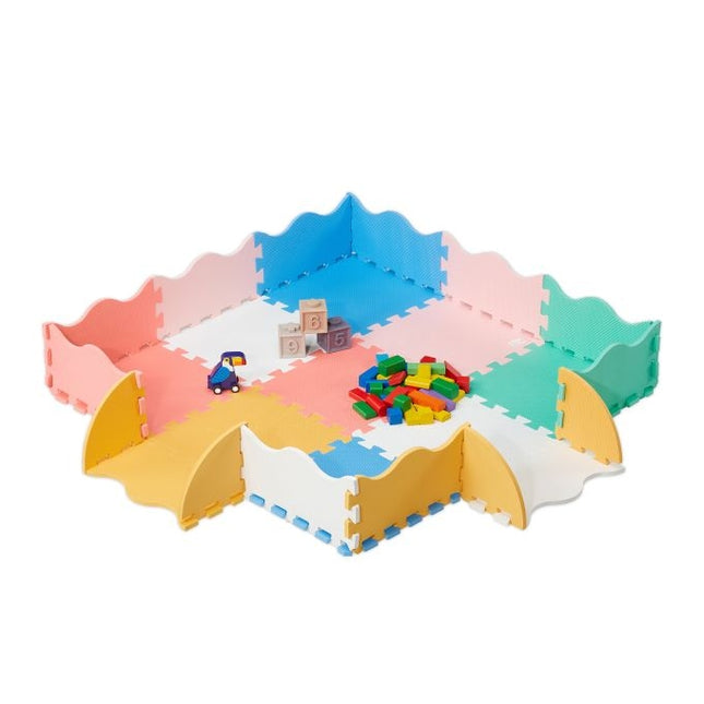 Barevná pěnová podložka puzzle s okraji